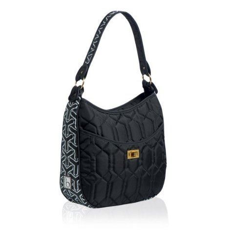 Cinda B Classic Handbag Jet Set Black Casual Chic Handbag