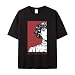 Produktbild Anime T-Shirt JoJo's Bizarre Adventure,Bruno Bucciarati Drucken Baumwolle Kurzarm Anime Fans Geschenk Unisex Schwarz L