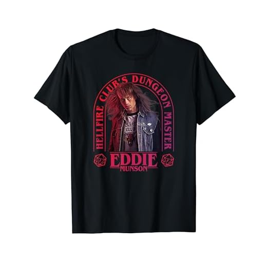 Stranger Things 4 Eddie Munson Hellfire Club Dungeon Master Camiseta