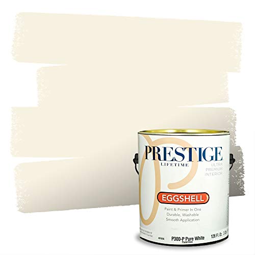 Prestige Paints Interior Paint and Primer In One, 1-Gallon, Eggshell, Comparable Match of Benjamin Moore* White Blush*