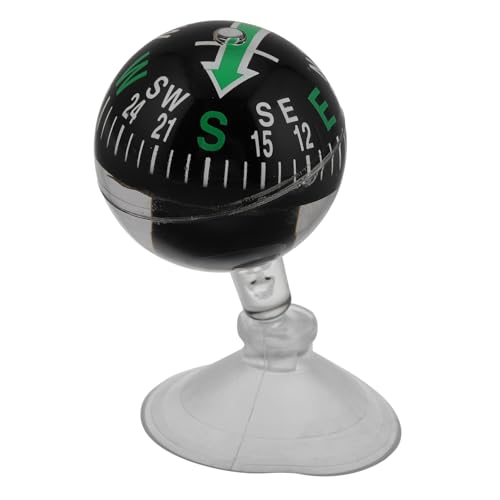 HEALLILY Ventosa para Brújula De Coche Tablero Automotriz Brújula Automática Brújula De Automóvil Tablero Al Aire Libre Conector De Remolque Conector Biela Brújula Marina Abs