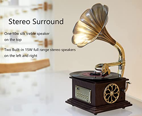 Vintage Retro Classical Gramophone Vinyle Lecteur Enregistreur stéréo 3,5 mm Audio Blue Tooth 4.2/ Aux-in/Aux-out/Entrée… - Les Beatles, Paul McCartney, John Lennon, RIngo Starr, George Harrison Vintage Retro Classical Gramophone Vinyle Lecteur Enregistreur stéréo 3,5 mm Audio Blue Tooth 4.2/ Aux-in/Aux-out/Entrée… – Image 7