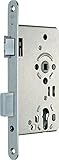  Zimmertür-Einsteckschloss PZW 20/ 65/72/8 mm, DIN Links, silber, rund, Kl 3