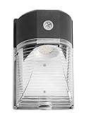 CINOTON LED Wall Pack Light, 26W 3000lm 5000K (Dusk-to-Dawn Photocell,Waterproof IP65),...