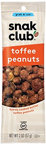 Snak Club Toffee Peanuts, 2 Ounce (Pack Of 12) #TOP19