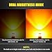 AUXLIGHT 1156 7506 LED Bulb Amber, 1141 1003 BA15S LED Turn Signal Lights Bulbs with Projector, Ultra Bright for Blinker Marker DRL Parking Lights (Pack of 2)