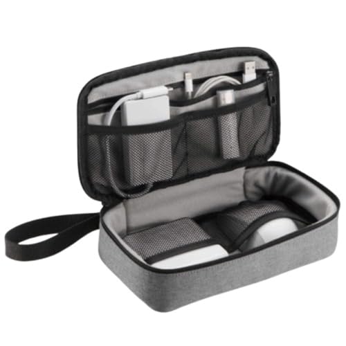 エレコム トラベルポーチ ガジェットポーチ バックインバック 旅行 出張 収納 小物入れ グレー BMA-F01XGY