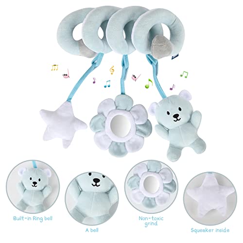 Aktivität-Spirale Kette Babyschale Spielzeug Spirale Spielzeug Kinderwagen Baby Autositz Baby Activity-Spirale Kette Kinderwagen Spielzeug Bett Hängen Spielzeug für Kleinkind