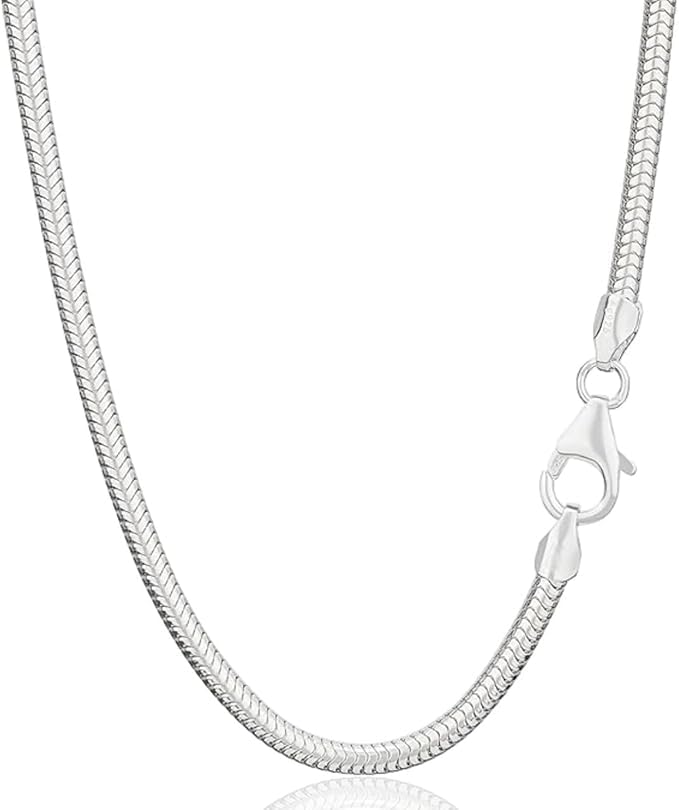 Collar de Plata de Ley 925 para Mujer Auténtico .925 – Cadena Fina 55 cm x 1 mm, Gargantilla Elegante y Minimalista, Unisex Hombre Mujer, Antialérgico, Joyería de Calidad, Regalo Ideal Cumpleaños