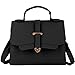 Produktbild Frauen Umhängetasche Mini Handtasche Geldbörse Pu-Leder Schulter Diagonale Tasche Umhängetasche Vegan Handtasche Handytasche (Schwarz)