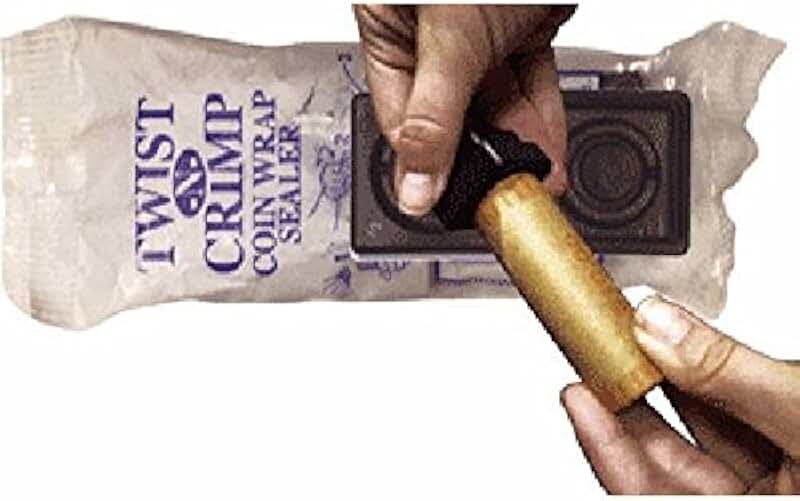 coin wrapper crimper