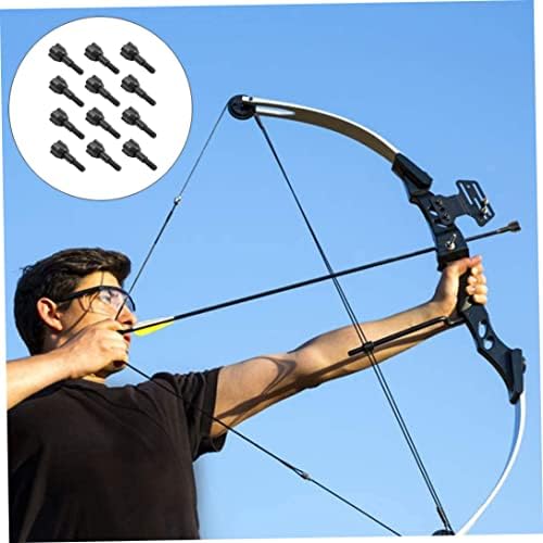 Metal Arrow Tips Archery Arrowheads Broadheads Stump Arrow Head with Storage Case 12PCS — view 8