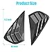 Yumzeco 2PCS Compatible with KIA Forte Sedan Side Window Louver Covers 2019 2020 2021 2022 2023 2024, Sporty Style Rear Side Vent Window Louver Shutter Trim KIA Forte Exterior Accessories-Carbon Fiber
