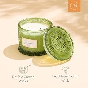 LA JOLIE MUSE Fir & Cedarwood Candle, Christmas Candles for Home Scented, Holiday Candle Gifts, Large 2-Wick Soy Candle, Long Burning Luxury Jar Candle, Starlit Golden Fir, 12oz LA JOLIE MUSE Fir Cedarwood Candle Christmas Candles for Home Scented Holiday Candle Gifts Large 2 Wick Soy Candle Long Burning Luxury Jar Candle Starlit Golden Fir 12oz