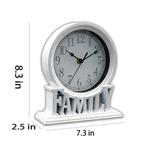Reloj de mesa con cristal HD antirreflejos para una lectura perfecta de la hora 8