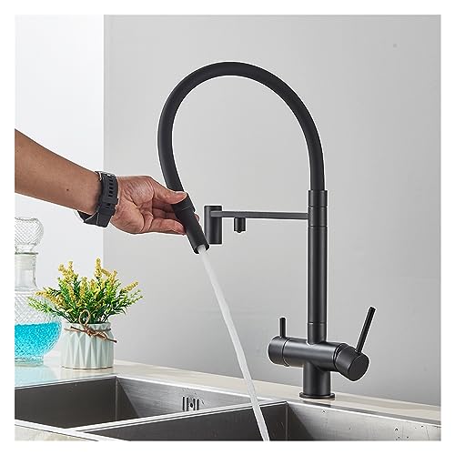 Robinet de cuisine filtré eau potable mitigeur eau chaude et froide laiton