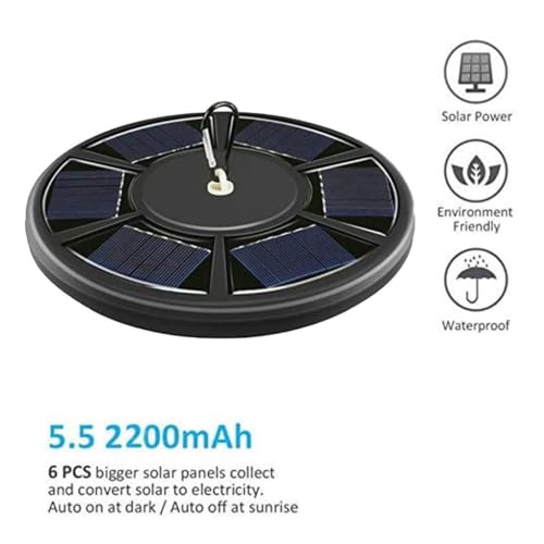 Luz solar para asta de bandera impermeable con sensor automatico de luz 2