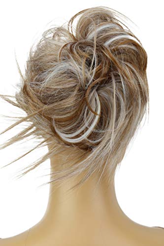 Caisha By Prettyshop Xxl Hairpiece Scrunchy Updo Bridal Hairstyle Voluminous Wavy Messy Bun Light Brown Gray Mix G27F #TOP1
