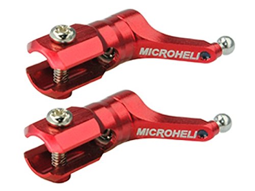 MICROHELI Precision CNC Aluminum Main Blade Grips (RED) - WALKERA V120D02S
