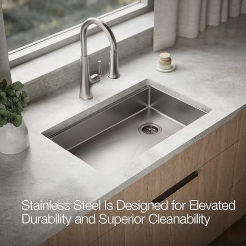 Kohler 33661-PC-NA Strive® 29" undermount single-bowl workstation kitchen sink, Stainless Steel by Kohler - Image 5