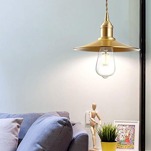 Lustre en Laiton E27 Suspension Idéale pour Éclairage de Comptoir et Bar - 5