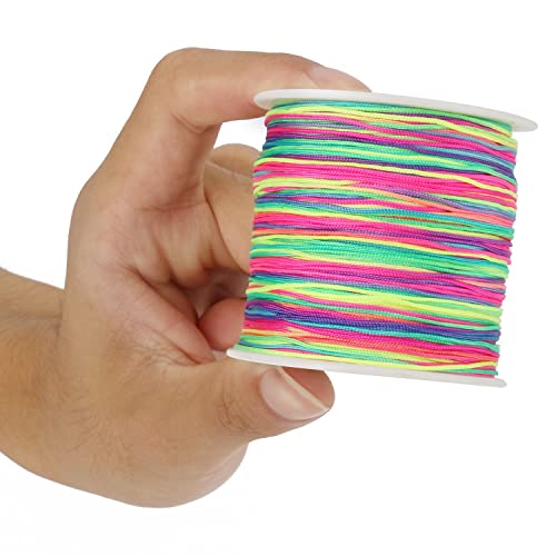 Cordón de nylon rosa para pulseras y manualidades de nudo chino 7