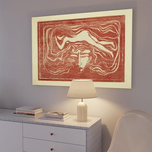 Toile Edvard Munch haute définition avec cadre de décoration murale