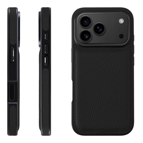 HANATORA for iPhone 17Pro �P�[�X �{�v �ϏՌ� �o���p�[�^ �X�}�z�P�[�X �X�}�z ���ʖ{�v �V�������N���U�[ �M�t�g �u���b�N WPG-17Pro-Black