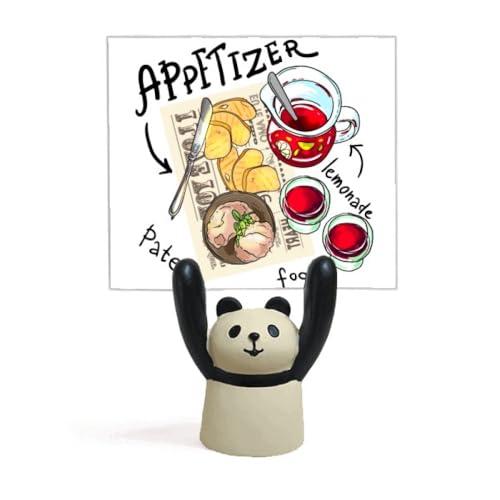 Support apéritif mémo panda pour ranger vos notes et décorer vos tables de repas facilement