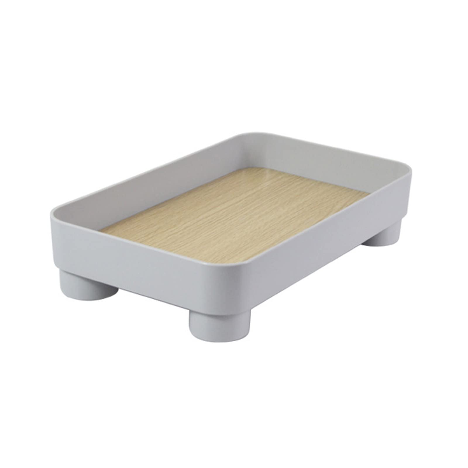 Carotoe Girls Light Grey Nordic Square Storage Tray Fruit Tray For Storage Perfumes Small Objects Family Home Women Trays For Organizing Bathroom