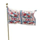 4th of July Flags for Outside 5x8 ft Patriotic Boots...