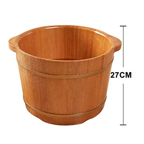 Bañera de madera para spa de pies, relajante y artesanal miniatura 2