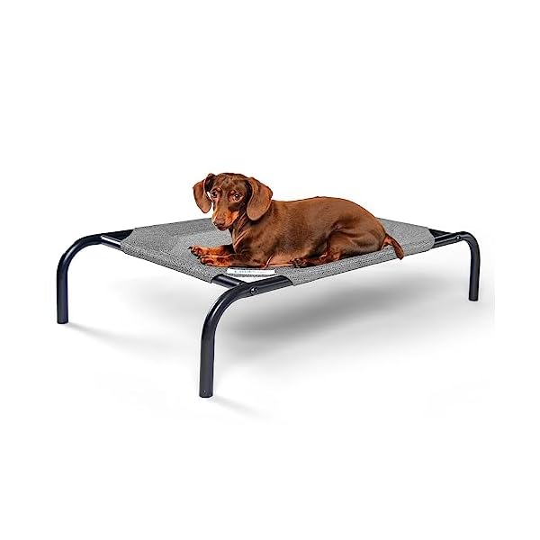 COOLAROO-The-Original-Cooling-Elevated-Dog-Bed-Indoor-and-Outdoor-Small-Grey COOLAROO-The-Original-Cooling-Elevated-Dog-Bed-Indoor-and-Outdoor-Small-Grey