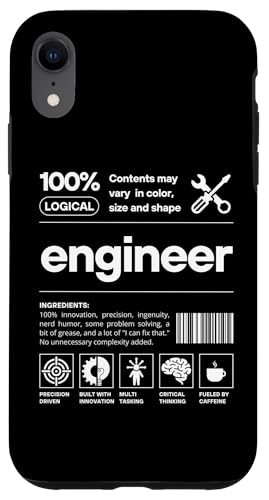 Engineer Definition バーコード 面白い エンジニアリング 卒業 ギフト スマホケース iPhone XR 用