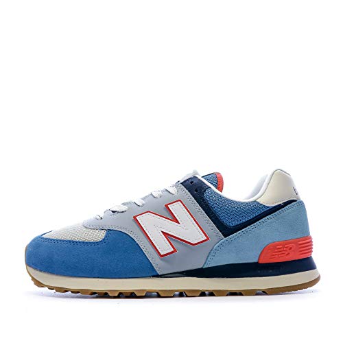 Image of New Balance Men's 574 V2 Core Sneaker, Mako Blue /Turtledove, 10.5 M
