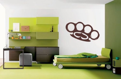 Spade Knuckles Wall Decal Sticker, SRH Knuckle, Highest Quality, 45" x 23", Brown or Choose The Color by email. Custom Made Decal-WE Don't Offer Returns.