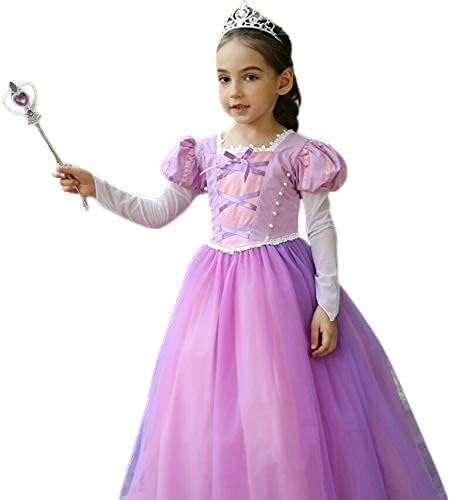 Amazon Co Jp プリンセスドレス ロング パープル 紫 キッズ プリンセスドレス コスチューム コスチューム お姫様 ワンピース Fxy245 150 並行輸入品 ファッション