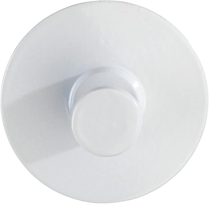 WENKO Wandhaken Savona Weiß Edelstahl – Handtuch-Haken, Kleiderhaken, selbstklebend, Edelstahl rostfrei, 5 x 2 x 5 cm, Weiß