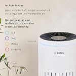 Bosch Air 2000 Luftreiniger - Für Räume bis zu 37,5 m² - Entfernt effizient Schadstoffe - Mit 3-in-1 Luftfilter, Smart Sensor, Automatikmodus, Ruhemodus ( – Bild 3