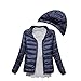 Produktbild Finerun Damen Leichter Daunenmantel Abnehmbare Kapuze Packable Slim Warme Oberbekleidung
