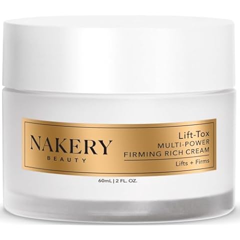 Nakery Lift-Tox Anti Wrinkle Face Cream & Neck Creams for Tightening and Firming - Rich Skin Tightening Cream for Face & Neck - Firming Cream for Aging & Crepey Skin with Matrixyl 3000 Cover