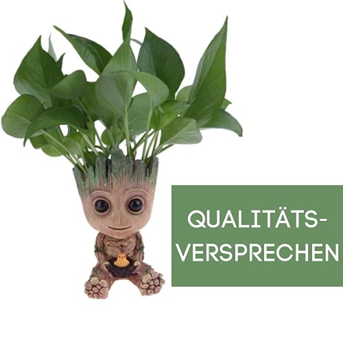 thematys® Baby Groot doniczka dekoracyjna, dekoracja, figurka, rośliny, ogród, balkon, długopisy z klasycznej filmowej, prezent dla fanów I AM Groot (rozmiar F) 15 x 8,5 x 8,5 cm