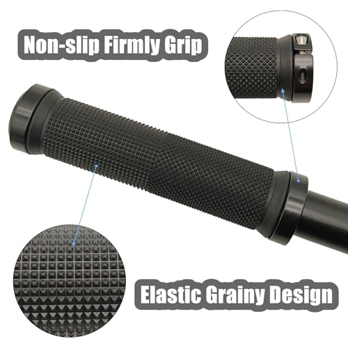 Manoplas de Bicicleta RYANGO de Goma Suave Antideslizantes para MTB BMX, Negro miniatura 4