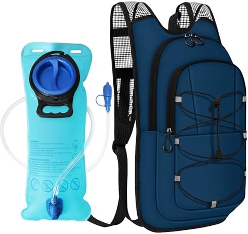 Hydration Backpack - Lightweight Water Backpack with 2L Water Bla...