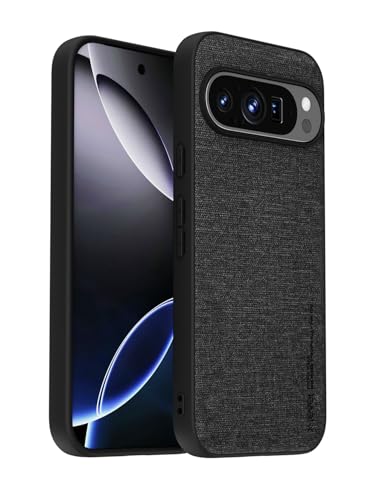 Étui fin Google Pixel 9 X-level en similicuir noir flexible