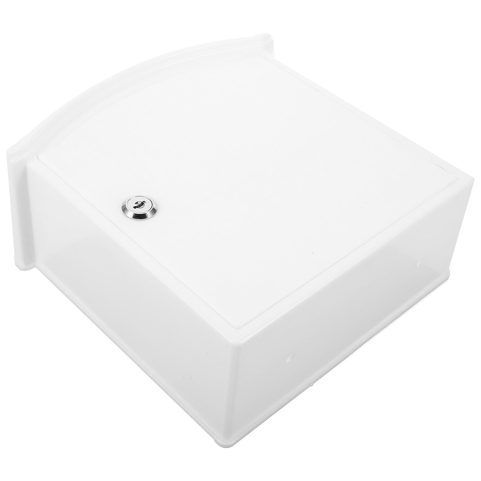 Zerodeko Milk Bottle Storage Box with Lock and Insulated Plastic Holder for Home Doorstep and Balcony Use