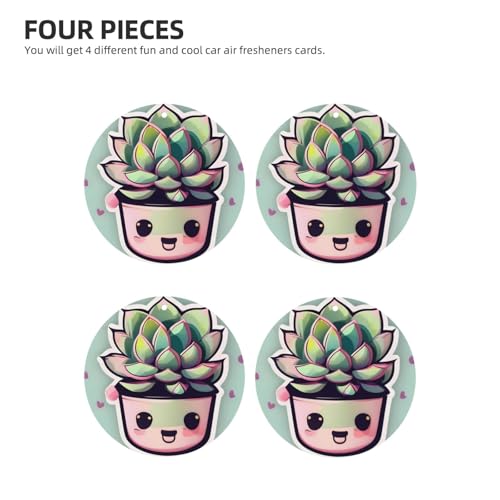 Hojas aromáticas Smiling Succulents para auto miniatura 2