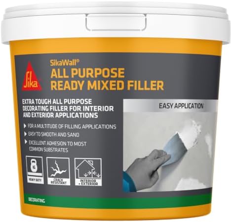 Sika SikaWall All Purpose Ready Mixed Wall Filler, White, 600g