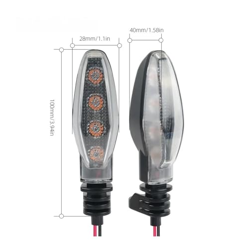 Clignotant de moto Trident 660 feu indicateur de direction 4pcs