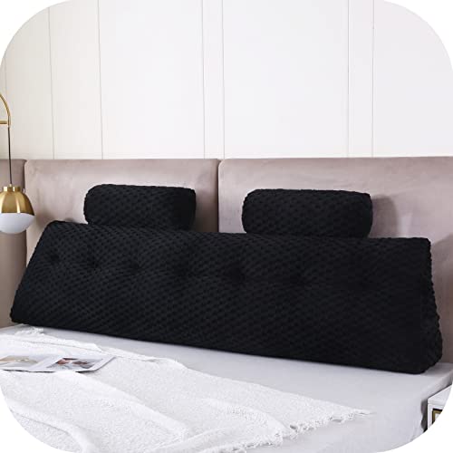 Gpround Wedge Headboard Pillows + 2 Head Roll Pillow Bed Wedge Pillow for Headboard Large Bolster for Bed Rest Reading Pillows Backrest Pillows for Sitting in Bed Backrest Positioning Support